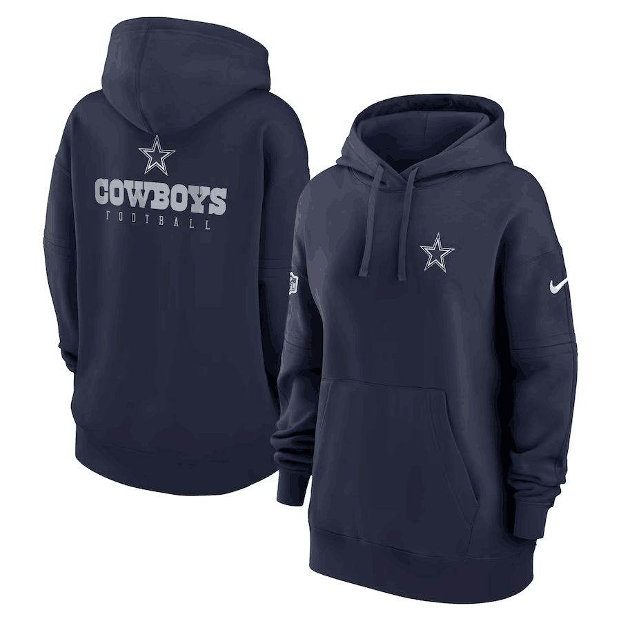 Women 2023 NFL Dallas Cowboys blue Sweatshirt style 1->dallas cowboys->NFL Jersey